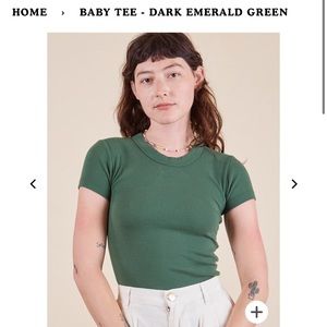 Big Bud Press Baby Tee Green XS